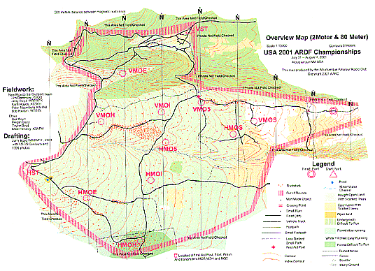 Transmitter location map