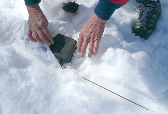 Montana transmitter in the snow