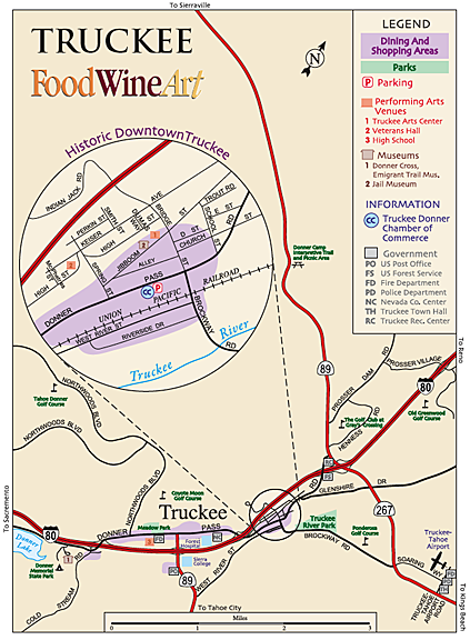 Truckee town map